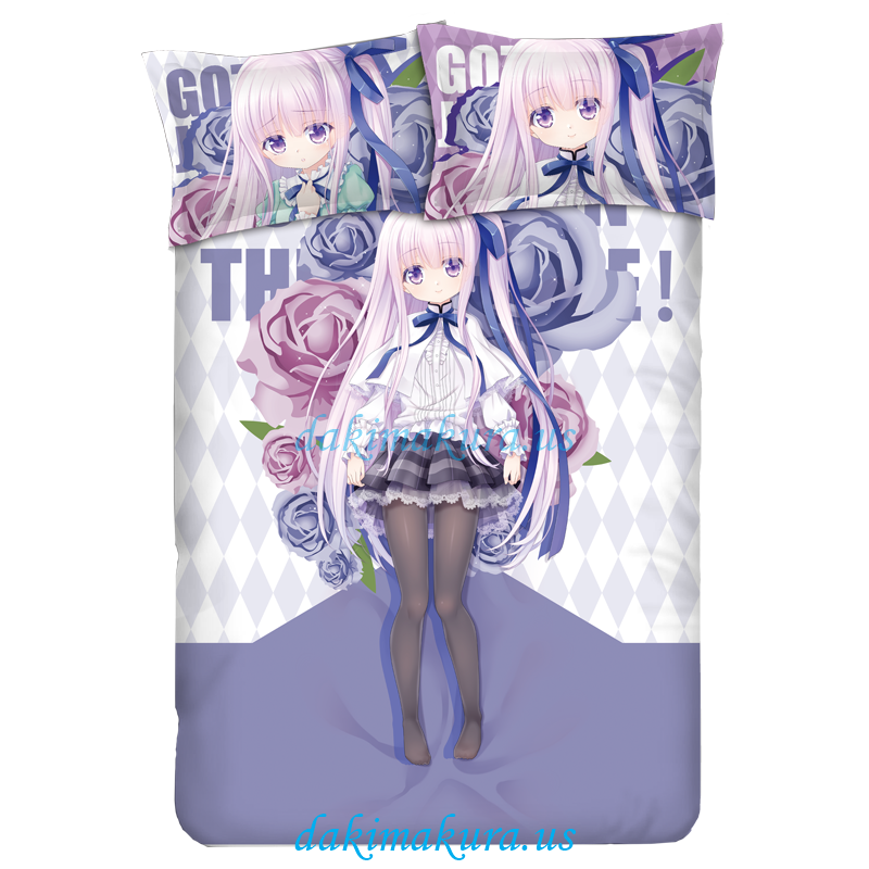 Gotou Jun -Tenshi no 3P Japanese Anime Bed Blanket Duvet Cover with Pillow Covers